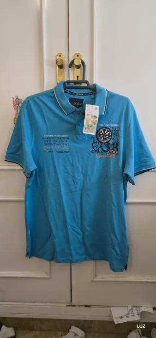 Polo C&A Talla L Azul Marino, NUEVO con etiqueta