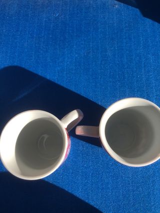 Tazze natalizie porcellana rosse e bianche