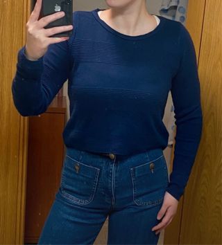 Jersey Stradivarius azul marino