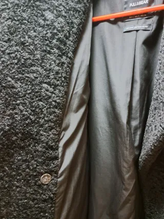 Abrigo Pull&Bear Negro Mujer