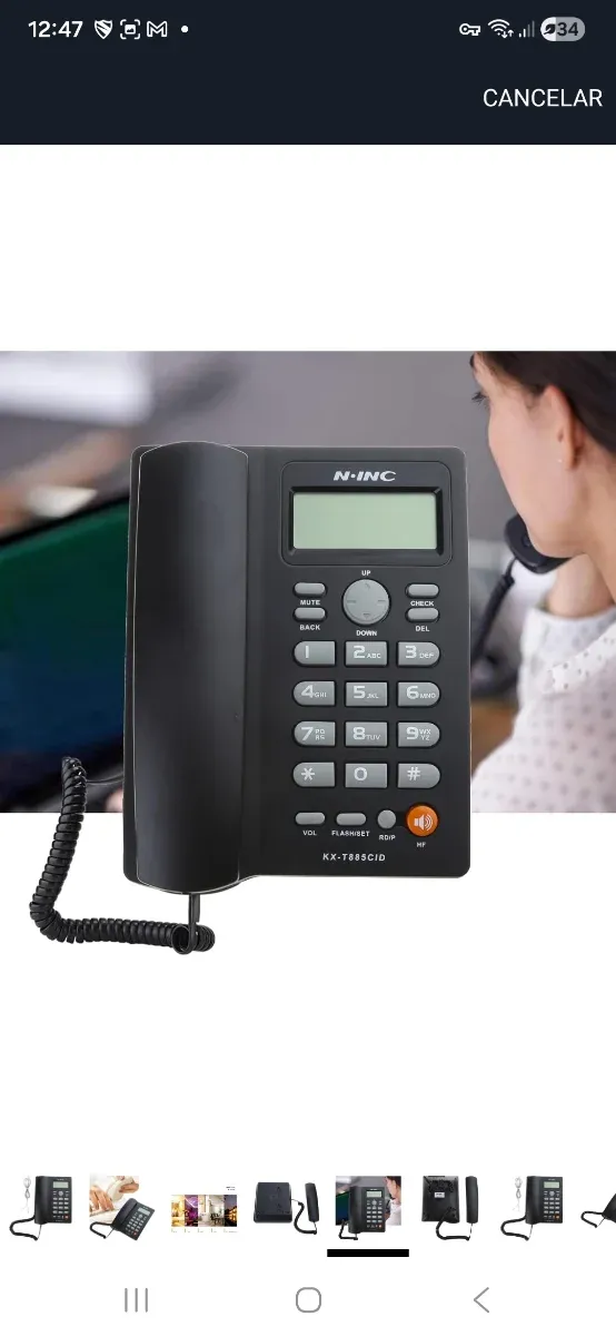 Telefono fisso N-INC con schermo e vivavoce