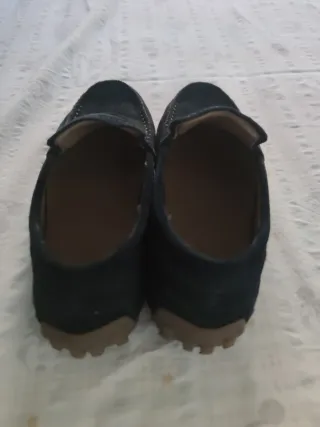 Mocasines niño talla 31 azul marino.