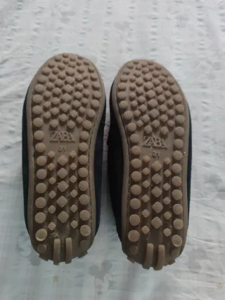 Mocasines niño talla 31 azul marino.