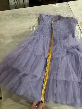 Vestito corto elegante viola