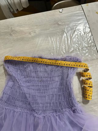 Vestito corto elegante viola