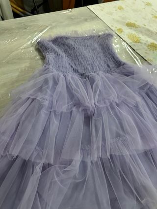 Vestito corto elegante viola