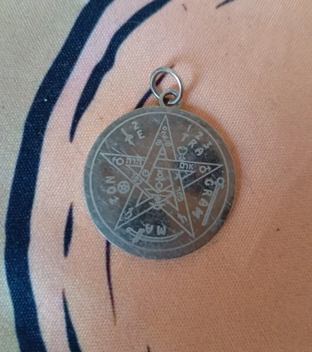 Auténtico Tetragramatón Ritualizado acero