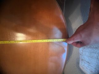 Mesa camilla redonda madera y cristal