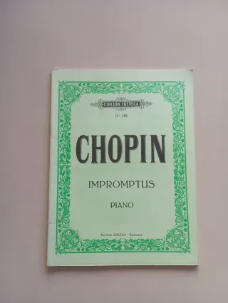 Partitura Chopin: Impromptus Piano