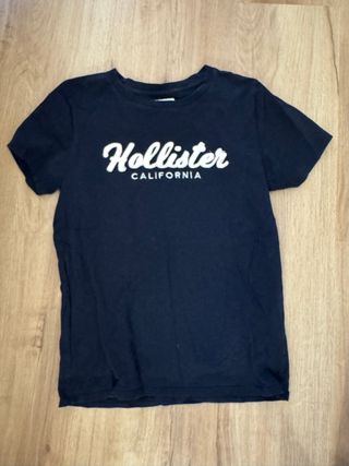 Camiseta Hollister Negra Manga Corta