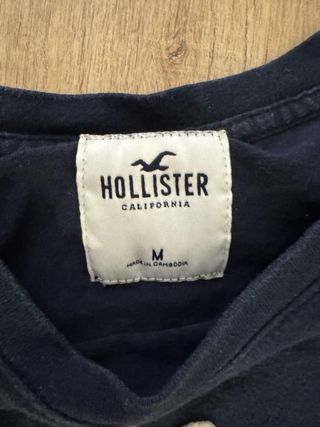 Camiseta Hollister Negra Manga Corta