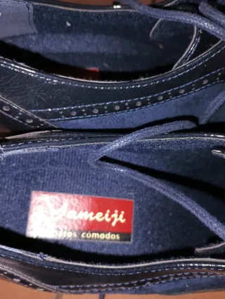 Zapatos tacón azul marino T38