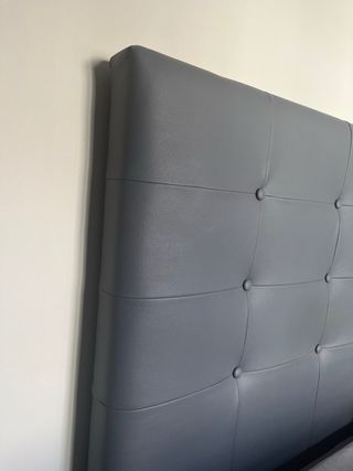 Cabecero Cama Gris Capitoné