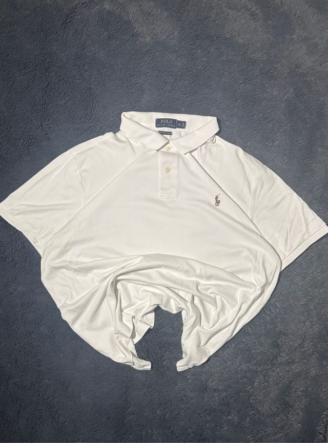Polo Ralph Lauren Algodón Pima Soft Touch XL Blanc