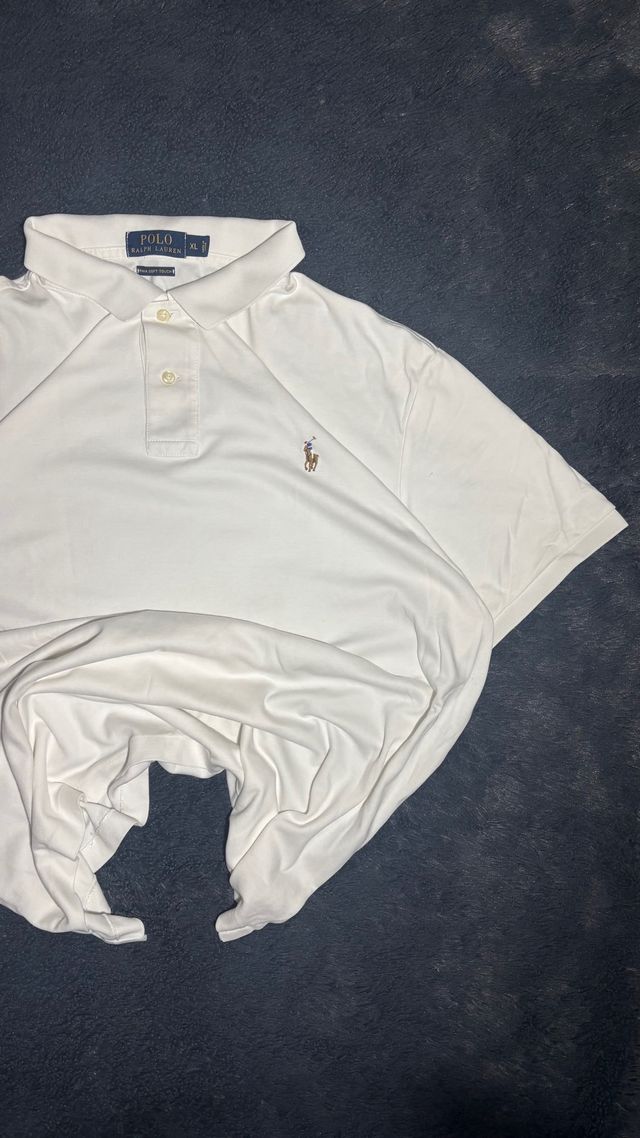 Polo Ralph Lauren Algodón Pima Soft Touch XL Blanc