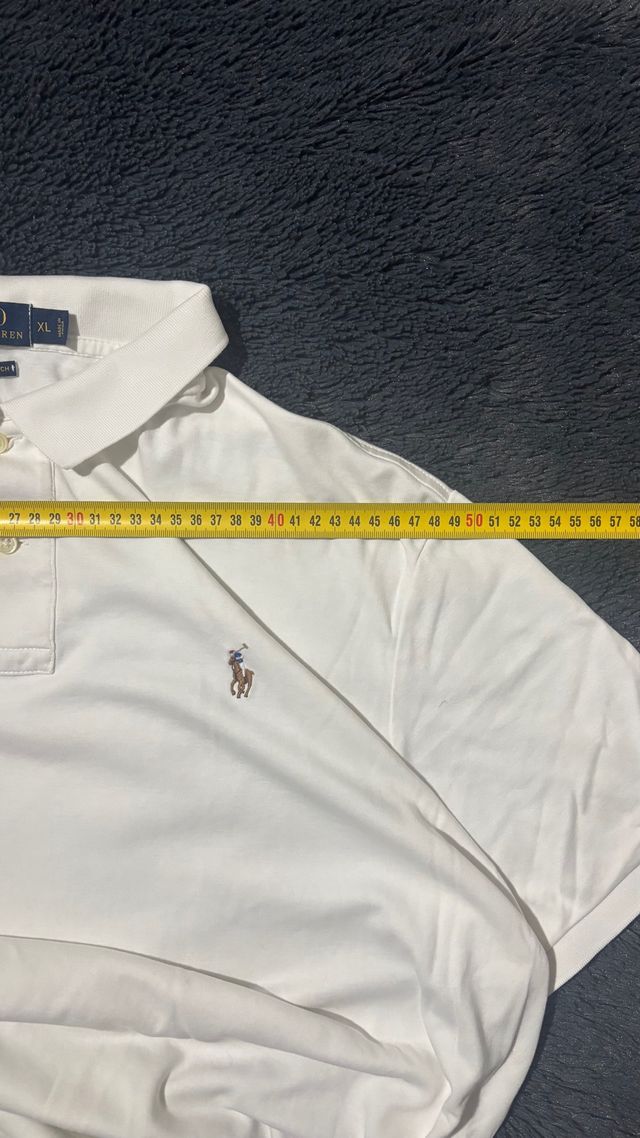 Polo Ralph Lauren Algodón Pima Soft Touch XL Blanc