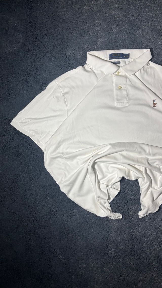 Polo Ralph Lauren Algodón Pima Soft Touch XL Blanc