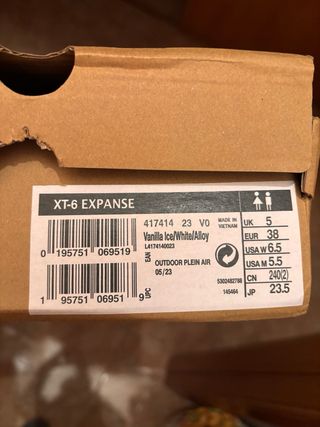 Salomon XT6 Gris Blanco