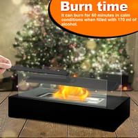 Chimenea etanol mesa llama regulable