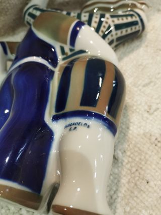 Figura pareja PAZ cerámica Sargadelos