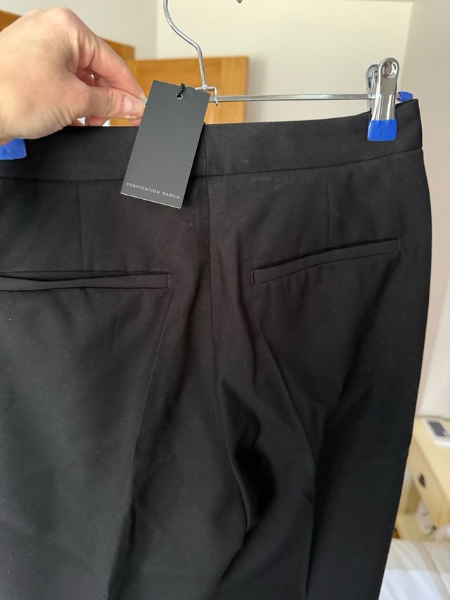 Pantalón de traje negro Purificación Garcia