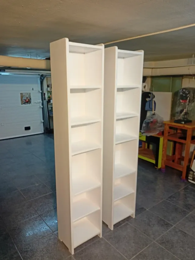 Estanterías de pino macizo blancas