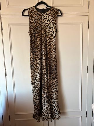 Vestido largo Zara estampado leopardo