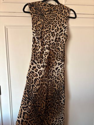 Vestido largo Zara estampado leopardo