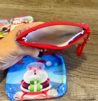 Set 3 portamonete Babbo Natale