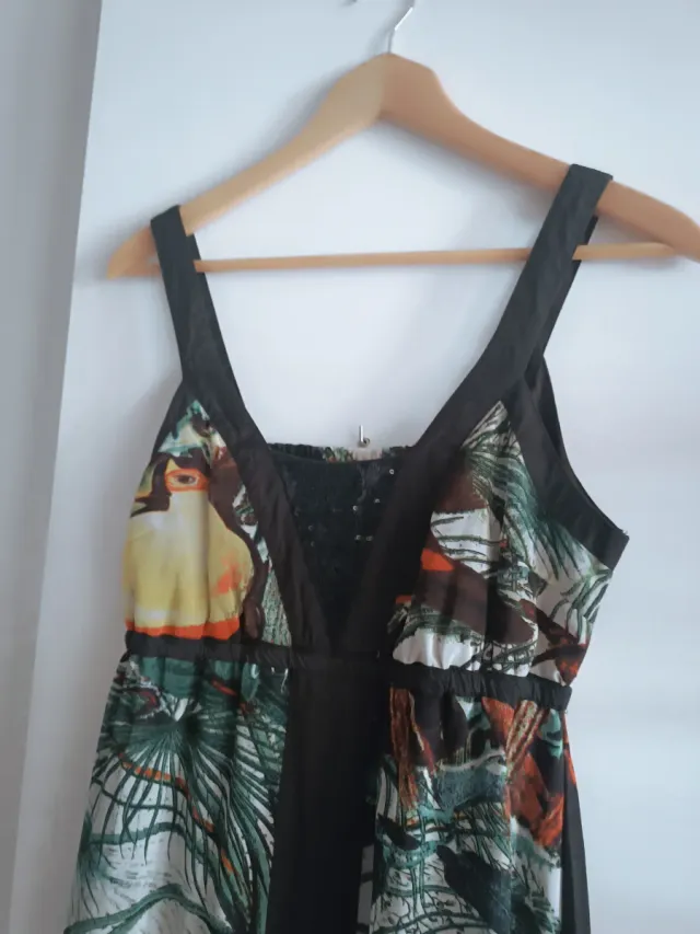 Vestido largo estampado verano