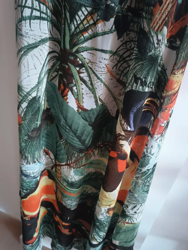 Vestido largo estampado verano