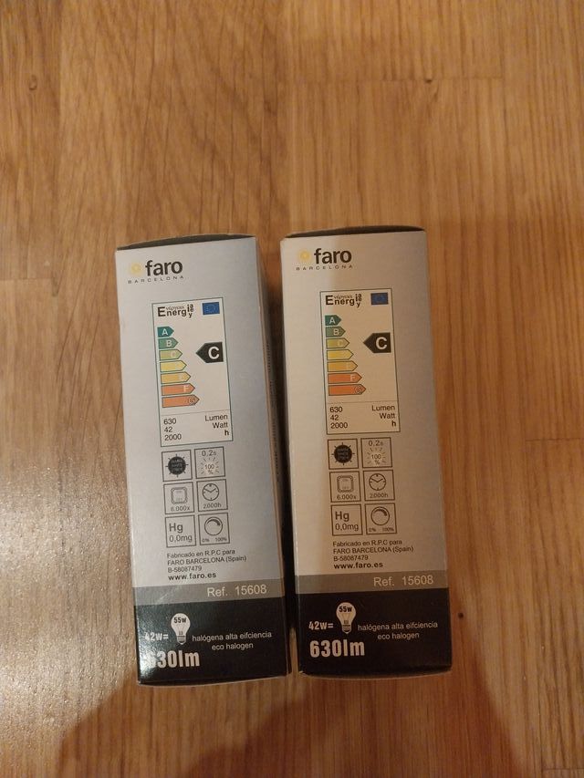 Bombillas Faro Barcelona E14 42W 630lm