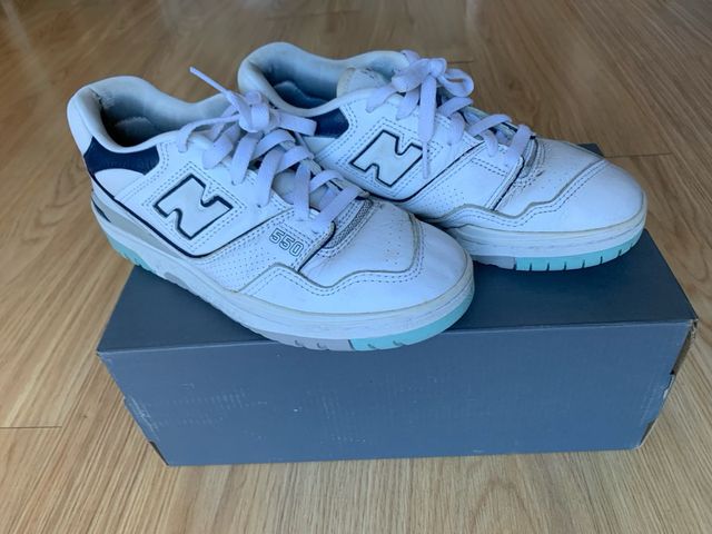 New Balance 550 Talla 38 Blancas y Azules