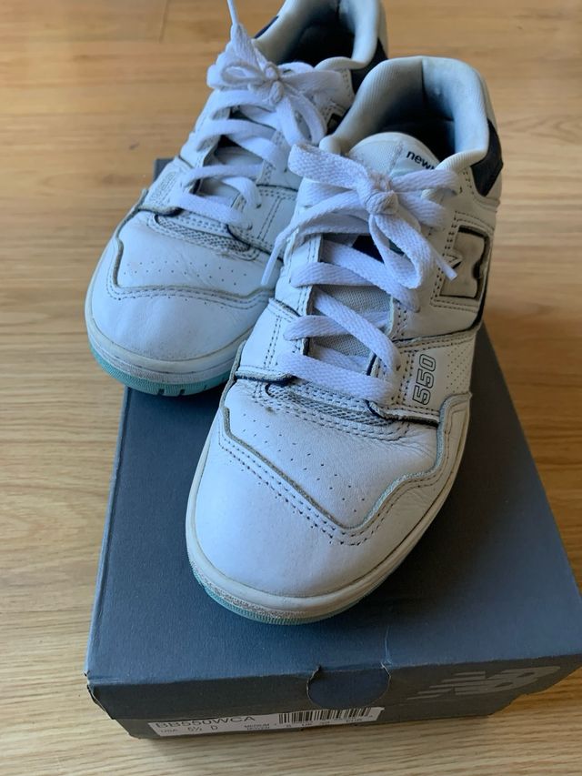 New Balance 550 Talla 38 Blancas y Azules