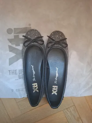 Manoletinas XTI Talla 38 Brillantes