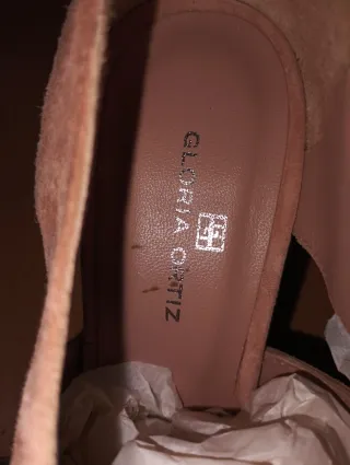 Sandalias tacón Gloria Ortiz rosa T.38