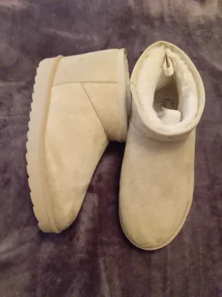 Botas Beige Talla 36