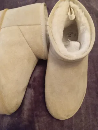 Botas Beige Talla 36