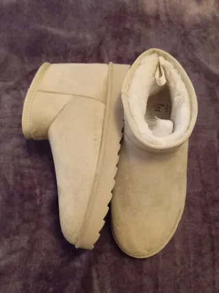 Botas Beige Talla 36