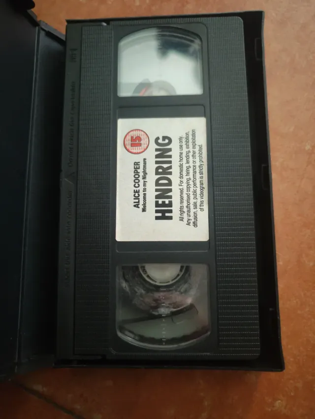 VHS Alice Cooper - Welcome to My Nightmare