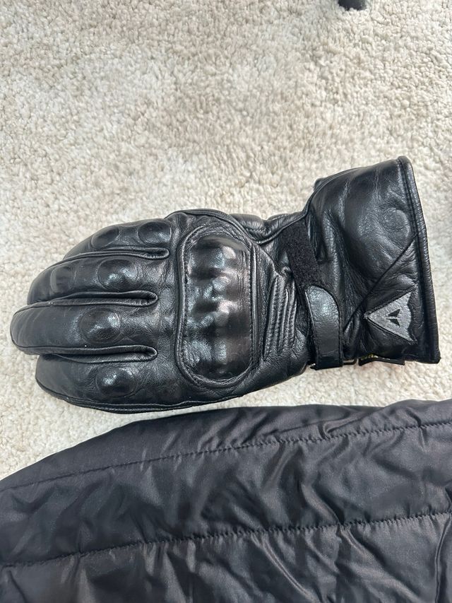 Chaqueta Dainese Cuero Negra Hombre