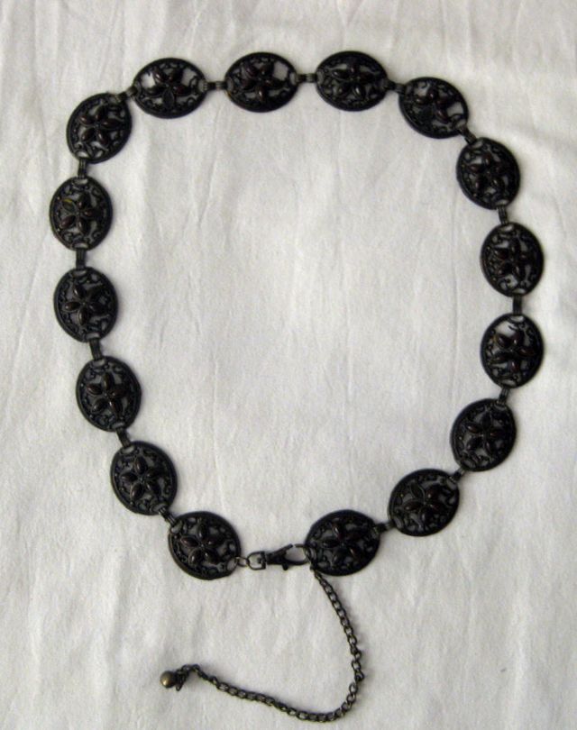 Cinturón metálico marrón