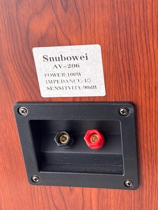2 Altavoces pasivos madera y negro Perfecto estad