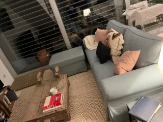 Sofá cama EKTORP 2 plazas con chaiselongue