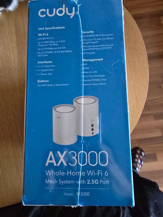Cudy AX3000 Sistema Wi-Fi 6 Mesh