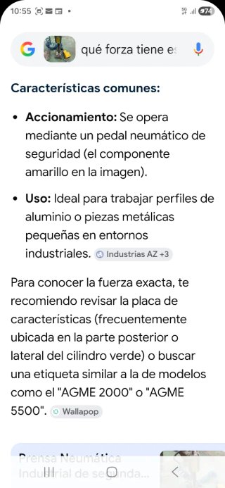 Prensa Neumática Industrial