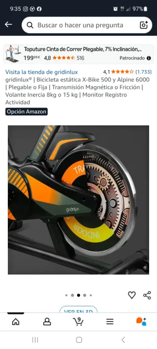 Bicicleta Estática Alpine 6000