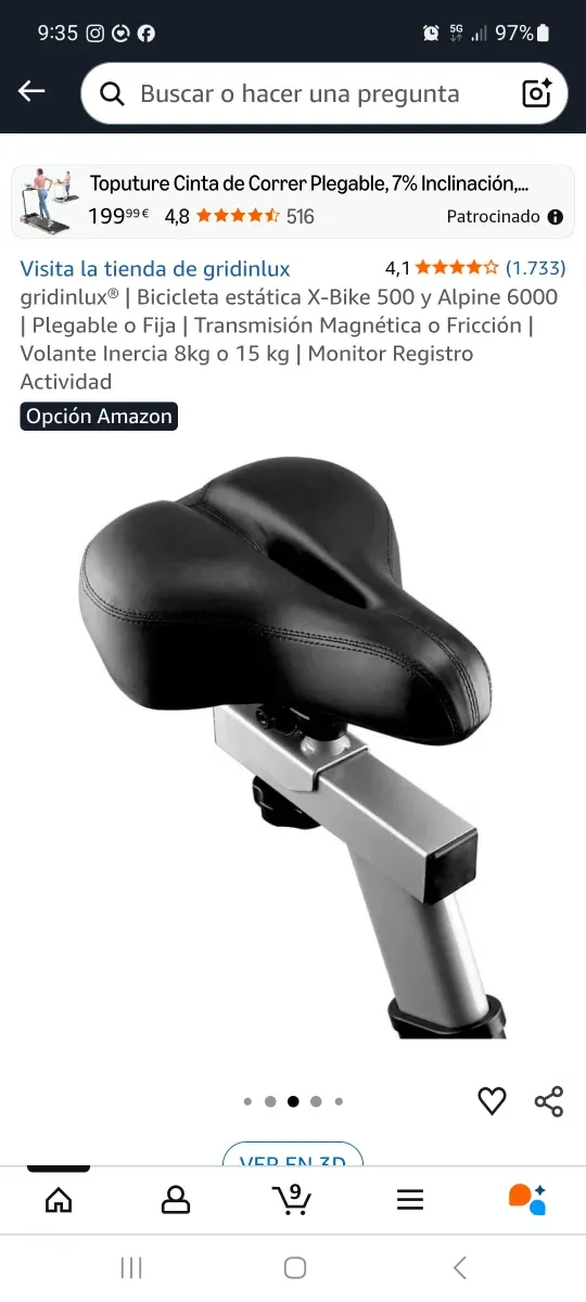 Bicicleta Estática Alpine 6000