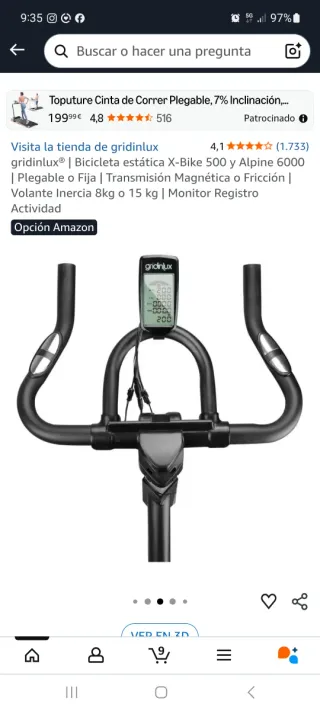 Bicicleta Estática Alpine 6000