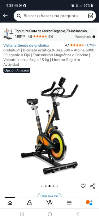 Bicicleta Estática Alpine 6000